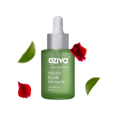 Oziva Youth Elixir Anti-Ageing Serum Face Serum For Unisex With Phyto Retinol, Rose & Tiare Flower 30 ml - Face Serum