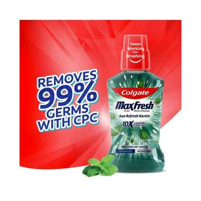 Colgate-Palmolive, Colgate Plax Antibacterial Mouthwash, 24/7 Fresh Breath(Fresh Mint) 500 ml - Mouthwash