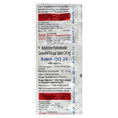 Bvert OD 24mg Tablet 10'S - Vertigo-Ant