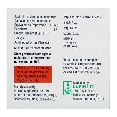 EXTRALAST 30mg Tablet 4's - Impotence/Erectile Dysfunction (Ed)