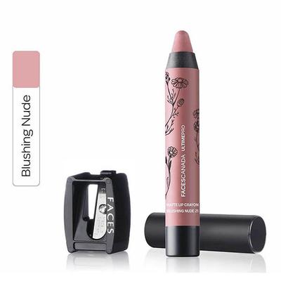 Faces Canada Ultime Pro Matte Lip Crayon Blushing Nude 10 2.5 Gm - Lip Crayons