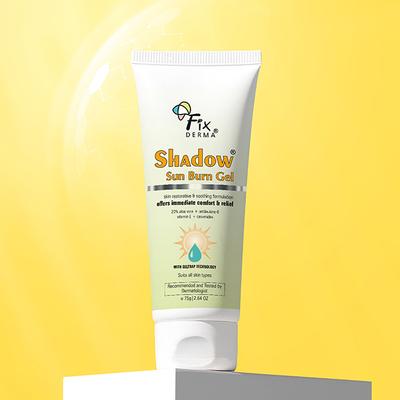 Fixderma Shadow Sun Burn Gel with 20% Aloe Vera Gel & Vitamin E Sunburn Cream for Face 75 gm - Face Packs