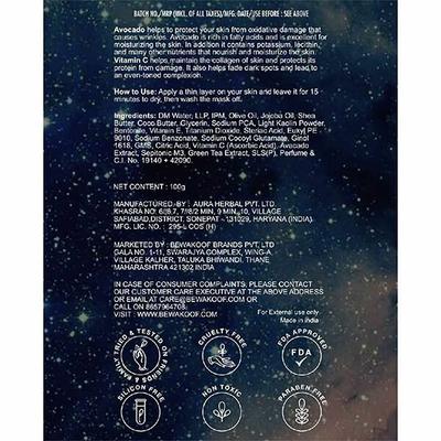 Cosmos by Bewakoof Anti-Aging Face Mask Powered By Avocado & Vitamin C 100 gm - Masks & Peels