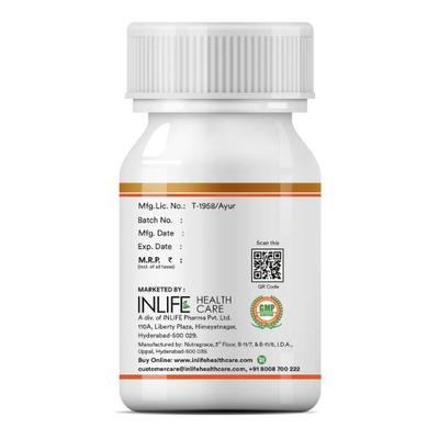 INLIFE Flaxseed Oil 500 mg Veg Capsules 60's - Omega Fish Oil Fatty Acids