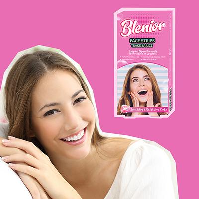 Blenior Face Strips 20 Pcs Sensitive 1's - Hair Removal Accessories