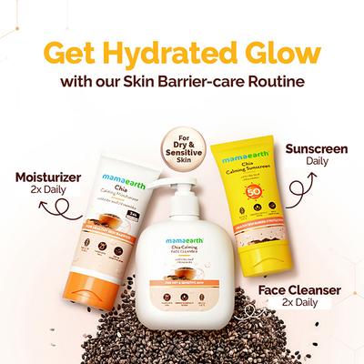 Mamaearth Chia Calming Sunscreen with Chia Seed & Ceramides 50 g - Face Sunscreen