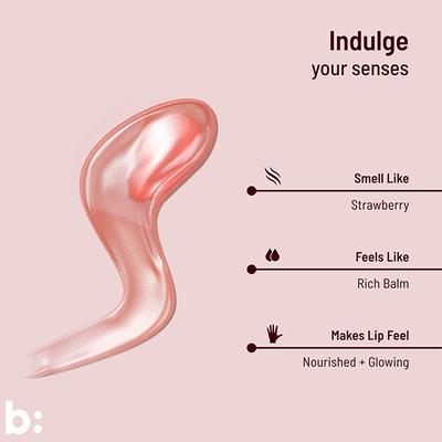 Biocule Glow Lip Balm For Glowing Lips & Deep Moisturization, Strawberry Flavour, 100% Natural 12 gm - Lip Balms