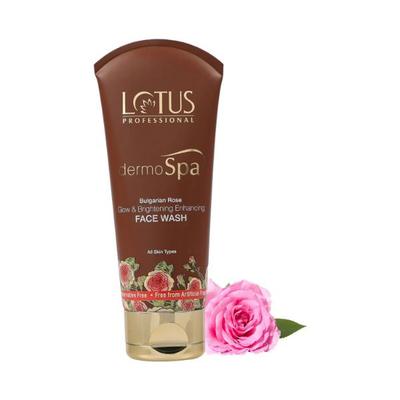 Lotus Professional dermoSpa BULGARIAN ROSE GLOW & BRIGHTENING ENHANCING FACE WASH 80 gm - Face Wash & Cleansers