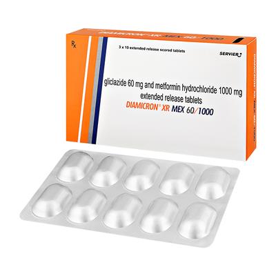 DIAMICRON XR MEX 60/1000 Tablet 10's - Diabetes-Ant