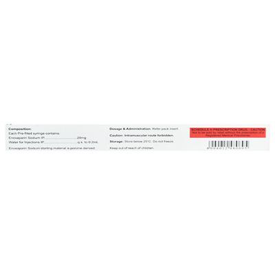 Lonopin 20mg Injection 0.2ml - Blood Clot-Ant