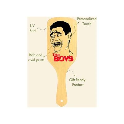 Allure Personalised Paddle Hair Brush The Boys Print 1's - Hair Brushes