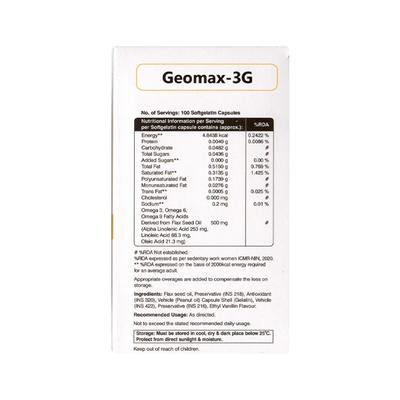 GEOMAX 3G Capsule 10's - Supplements-Sup