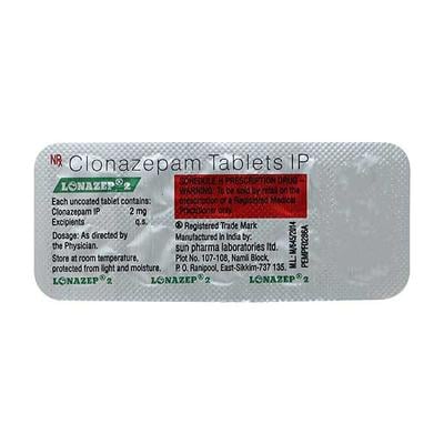 Lonazep 2mg Tablet 10'S - Anxiety-Anx