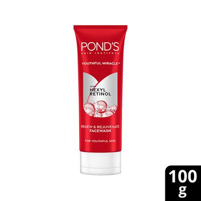 Pond's Youthful Miracle Hexyl Retinol, Renew and Rejuvenate Facewash 100 gm - Face Wash & Cleansers