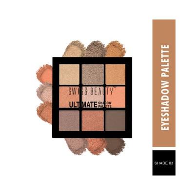 Swiss Beauty Ultimate Eyeshadow Palette - (Shade-3) 6 gm - Eye Shadow Palettes