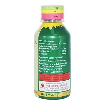 Ambrolite S Syrup 100ml - Cough And Cold-Cou