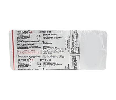 Telmichek AH Tablet 10'S - Hypertension-Ana
