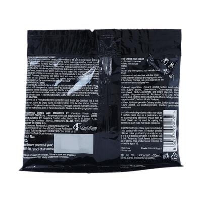 Indica 10 Minutes Creme Hair Colour Sachet - Natural Black - Sachet/Shampoo