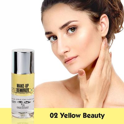 Half N Half Make - Up Remover for Waterproof Make - Up, Yellow Beauty 95 ml - Make Up Removers