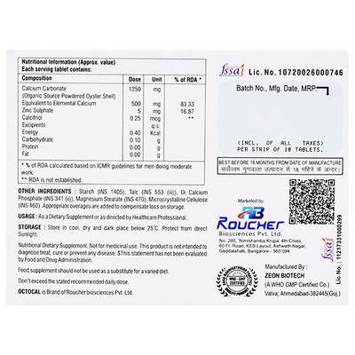 OCTOCAL Tablet 10's - Supplements-Vam