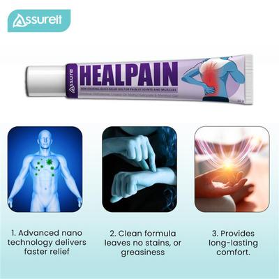 Assure Heal Pain Fast, Powerful, Quick Relief Spray 55 g - Pain Relief Spray