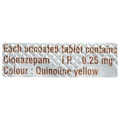 CNZEP 0.25mg Tablet 10's - Anxiety-Anx