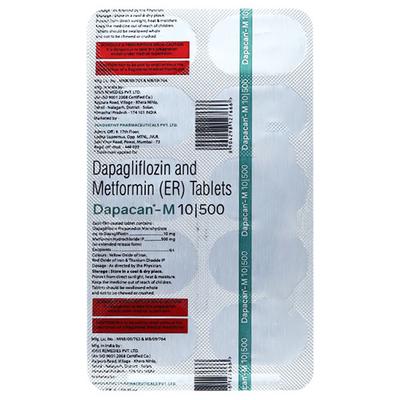 DAPACAN M 10/500 Tablet 10's - Diabetes-Ant