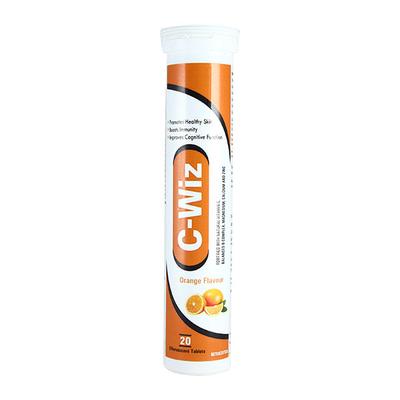 C WIZ ORANGE FLAVOUR Effervescent Tablet 20's - Supplements-Vam
