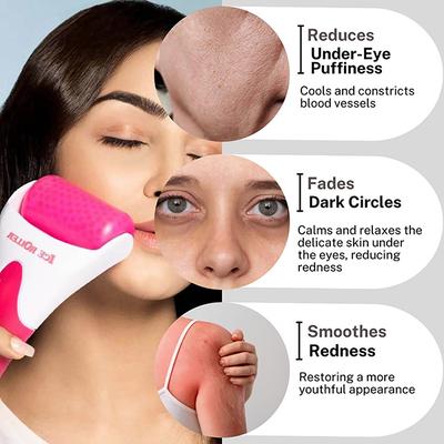 House of Beauty Ice Roller Pink For Dark Circles & Soothes Irritated & Pimpled Skin 1's - Derma Rollers