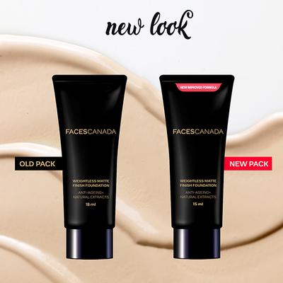 Faces Canada Weightless Matte Finish Foundation - Medium Natural 15 ml - Foundation