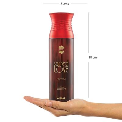 Ajmal Raindrops & Sacredlove & Sacrifice II Deodorant Spray - For Men & Women (Pack Of 3) 200 ml - Perfumes (Edt/Edp)