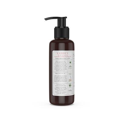 Sadhev Ayurvedic Facial Cleansing Oil With Triphala, Safron, and Rosa Centifolia 75 ml - Make Up Removers