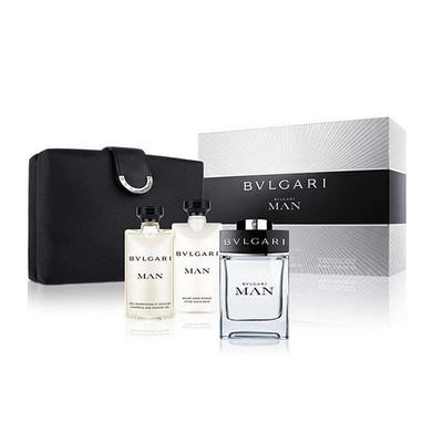 Bvlgari Man Gift Set (Eau de Toilette100ml + SG75ml + After Shave Balm 75ml)(80502) 250 ml - Men Perfumes (Edt/Edp)