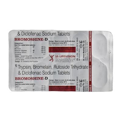 BROMOSHINE D Tablet 10's - Pain relief-Nsa