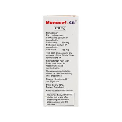 Monocef SB 250mg Injection 1's - Bacterial Infections-Cep