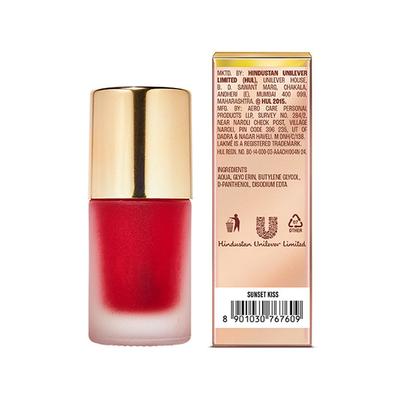 Lakme 9to5 Double Duty Lip & Cheek Water Stain Sunset Kiss 9 ml - Lip Glosses