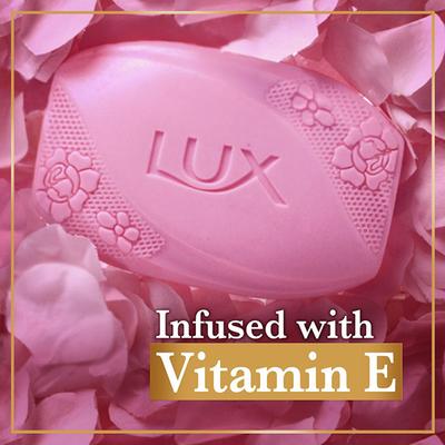 Lux Soft Glow Rose & Vitamin E For Glowing Skin Beauty Soap 100 gm - Soaps