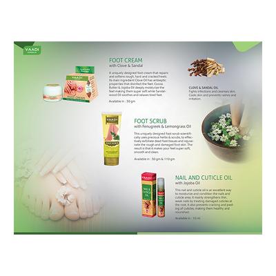 Vaadi Herbals Foot Cream - Clove Oil & Sandalwood 500 gm - Foot Creams & Lotions