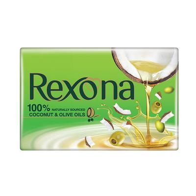Rexona Coconut and Olive Oil Soap for Silky Soft Skin 400gm 4's - Soaps