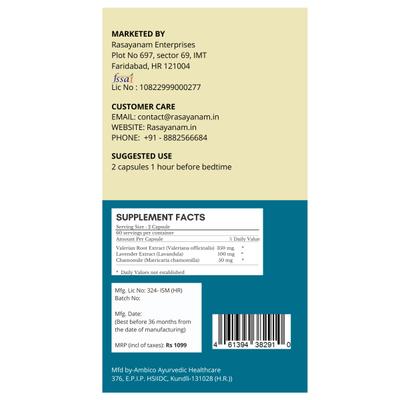 Rasayanam Sleep+ Capsules 60's - Mental Health