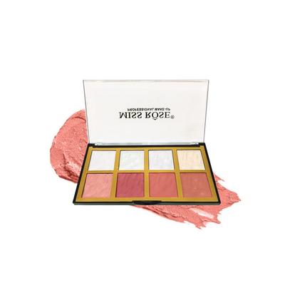 Miss Rose Professional Highlighter & Blusher Palette 7003 - 216Z2 01 28 gm - Blushes