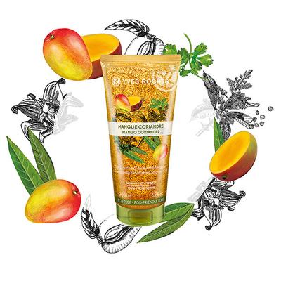 Yves Rocher Energizing Exfoliating Shower Gel Mango Coriander 200 ml - Shower Gels & Body Wash