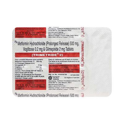 Trimetride 2mg Tablet 10'S - Diabetes-Ant