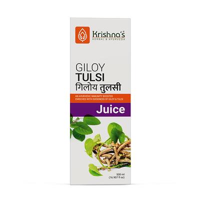 Krishna's Herbal & Ayurveda Giloy Tulsi Juice 500 ml - Ayurvedic Juices