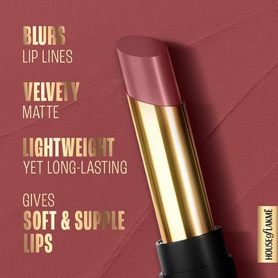 Lakme Absolute Beyond Matte Lip 302 Nudenectar 3.4 gm - Lipsticks