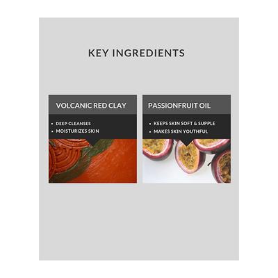 Raw Nature Face Wash - Red Volcanic Clay 100 gm - Face Wash & Cleansers