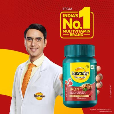 Supradyn Naturals Iron Tablet - Ashoka + Shatavari (Pack Of 2 x 30's) - Calcium And Minerals