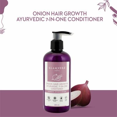 Glamveda Onion 7 In One Ayurvedic Hair Growth Conditioner 300 ml - Conditioners