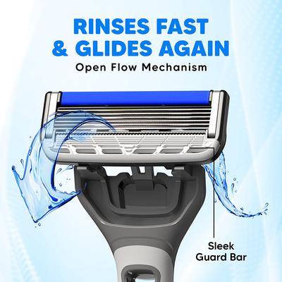 Letsshave Pro 6 Portable Trial Kit For Men, Pro 6 Prortable Razor With Shave Foam 200G 1's - Grooming Kits