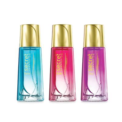 Secret Temptation Fragrance Gift Set With Ruby, Daisy,Jazz Perfume for Women (30ml each) 3's - Body Mist/Spray